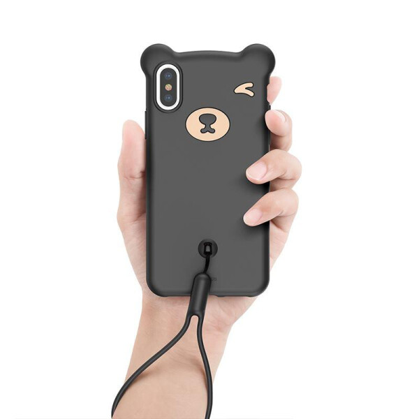 

Чехол-накладка силикон Baseus Bear Silicone Case для Apple iPhone XS Max (black)
