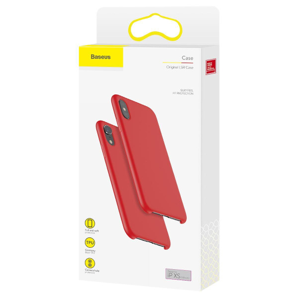 

Чехол-накладка силикон Baseus Original LSR Case для Apple iPhone X / XS (red) (WIAPIPH58-ASL09)
