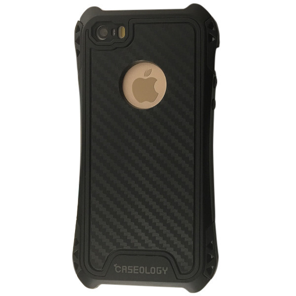 

Чехол-накладка силикон Caseology Amira Carbon для Apple iPhone 5/5S (black)