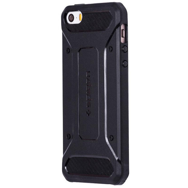 

Чехол-накладка силикон SGP Spigen Carbon Armor для Apple iPhone 5/5S (black)