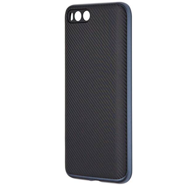 

Чехол-накладка силикон с пластик бортом iPaky carbon для Xiaomi Mi 6 (deep blue)