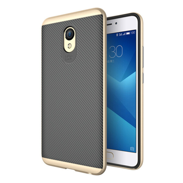 

Чехол-накладка силикон с пластик бортом iPaky для Meizu Pro 6 (gold)