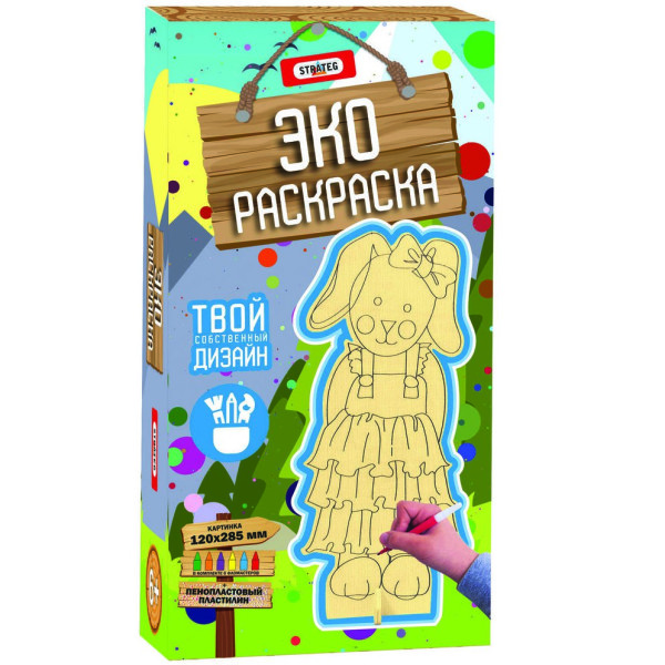 

Эко-раскраска Strateg Зайка (5001)