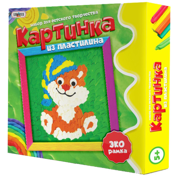 

Набор для творчества Strateg Картина из пластилина Котёнок (4001)