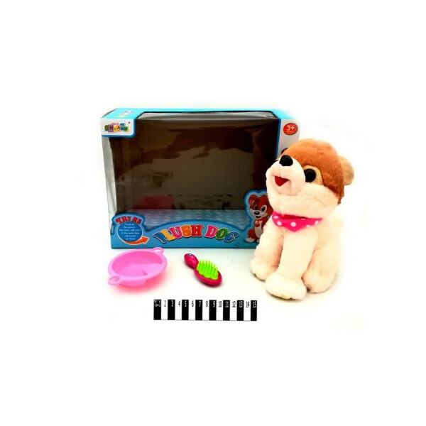 

Интерактивная собака CHUANG TOYS Flush Dog с аксессуарами Бежевый (TOY-58105)