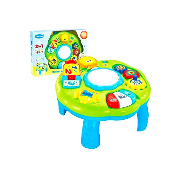 

Музыкальный центр TOT Kids 2 в 1 Бело-синий (TOY-38439)