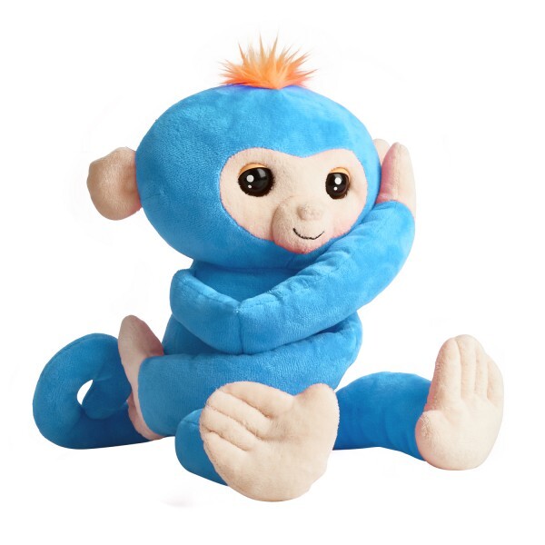 

Интерактивная игрушка Обезьянка Борис Fingerlings Hugs Голубой (136)