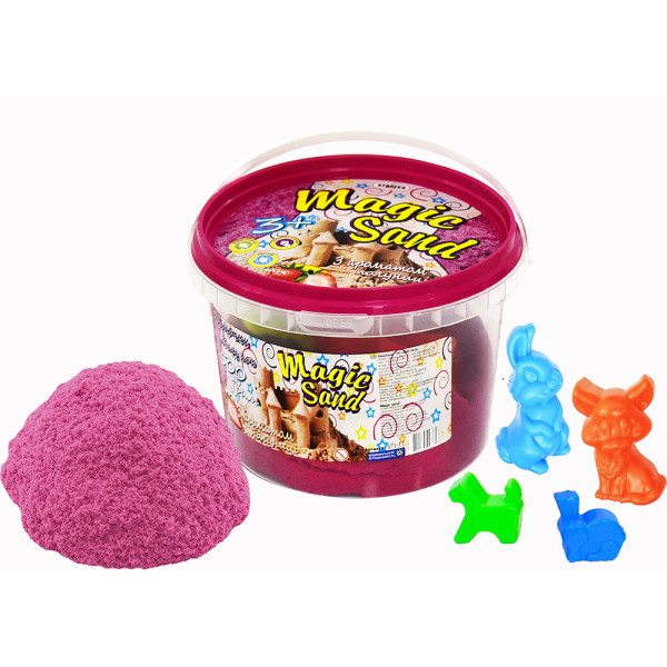 

Кинетический песок Strateg Magic Sand 500 г Розовый Клубника (371-11,037-2)