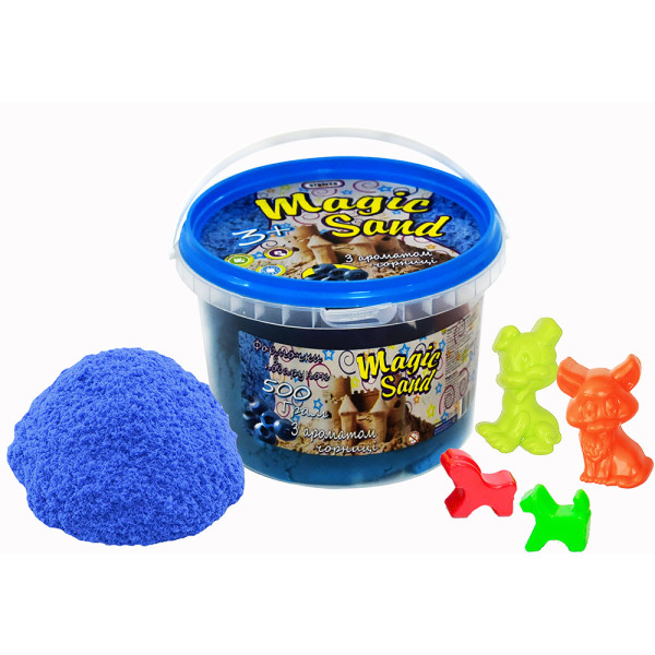

Кинетический песок Strateg Magic Sand 500 г Голубой Черника (371-10,037-2)
