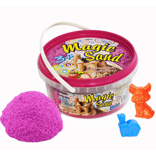 

Кинетический песок Strateg Magic Sand 350 г Розовый Клубника (370-11,037-1)