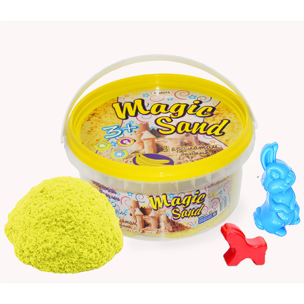 

Кинетический песок Strateg Magic Sand 350 г Желтый Банан (370-12,037-1)
