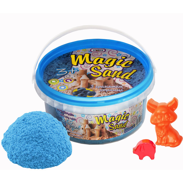 

Кинетический песок Strateg Magic Sand 350 г Голубой Черника (370-10,037-1)