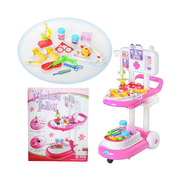 

Игровой набор доктор LimoToy Медицинская тележка (13244)