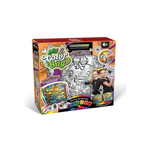 

Комплект креативного творчества Danko Toys "My Color Bag" сумка-раскраска мини (6833DT)