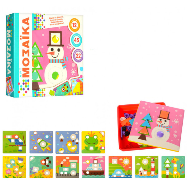 

Мозаика 2929 TOYS, 12 картинок, 22 фигуры (2929-81-2)