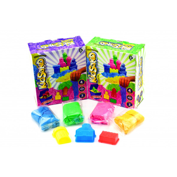 

Набор креативного творчества Danko Toys "Кинетический песок"KidSand" коробка 400г, (укр) (KS-04-01)