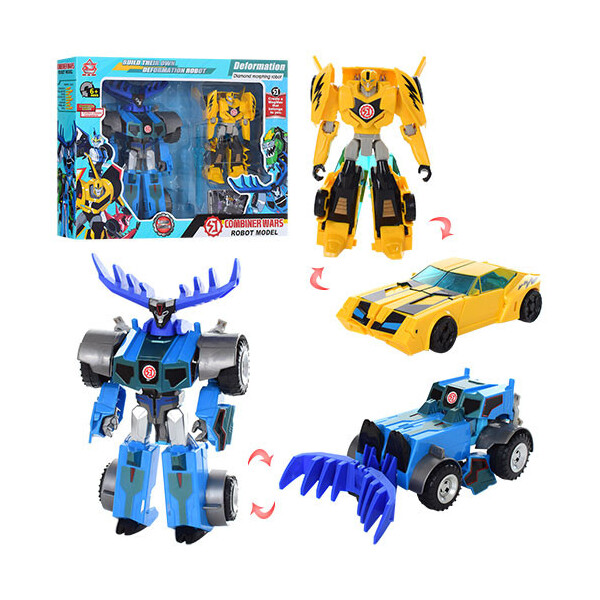 

Трансформер SAN JIN TOYS 2 робота-(1в-машинку ,2в-экскаватор) (SJ8807)