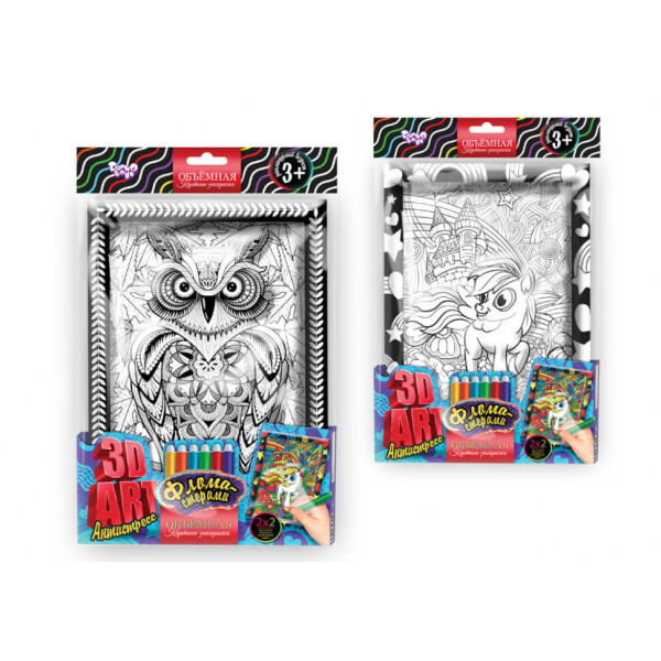 

Комплект креативного творчества Danko Toys 3D "ART" 6 видов (3DA-01-01)