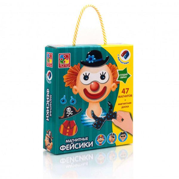 

Магнитная игра Vladi Toys "Фэйсики" (рус) (VT3702-09)