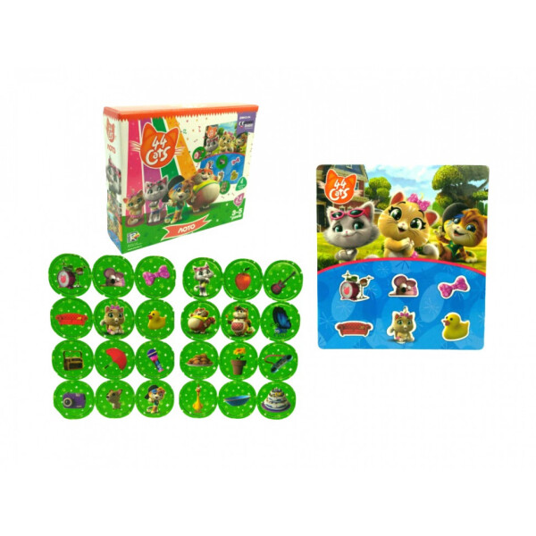 

Игра настольная Vladi Toys "Лото. 44 Cats" (укр) (VT8055-13)