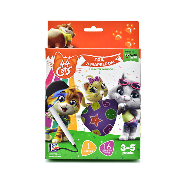 

Игра с маркером Vladi Toys "44 Cats" Vladi Toys (укр) 3-5 лет (VT5010-15)