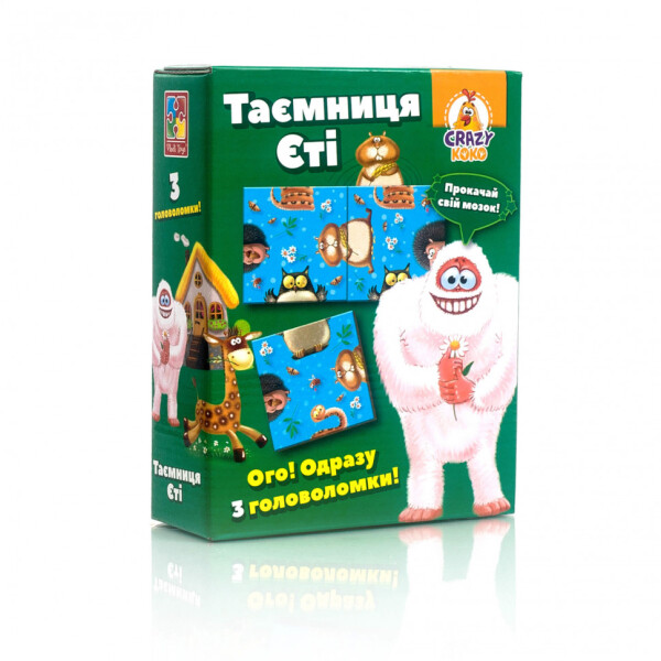 

Настольная игра для детей и взрослых Vladi Toys Crazy Koko "Головоломки.Тайна Йети " (укр) (VT8055-12)