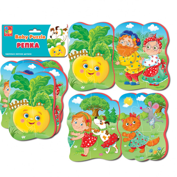 

Беби пазлы Vladi Toys Репка (рус) (VT1106-63)