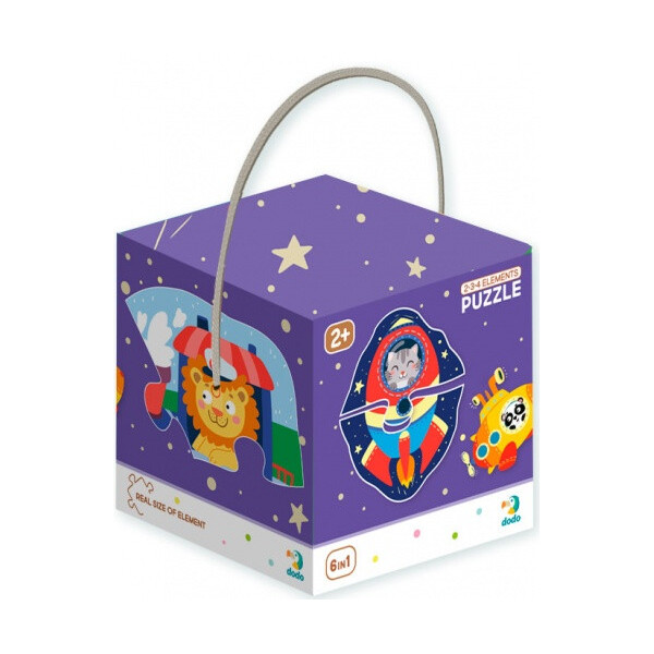 

Пазл DoDo Toys 2-3-4 элемента Транспорт (300154)