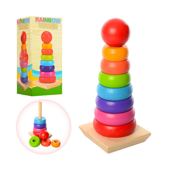 

Деревянная игрушка Пирамидка MD 1215