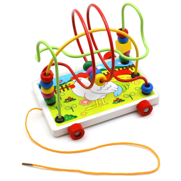 

Деревянная игрушка Каталка MD 0320 (Курочка)