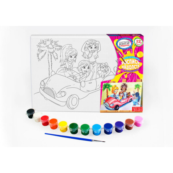 

Набор креативного творчества Роспись на холсте 31*21см РХ-01