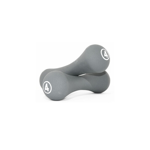 

Гантели для фитнеса неопреновые LiveUp Neoprene dumbbell 4 кг серые