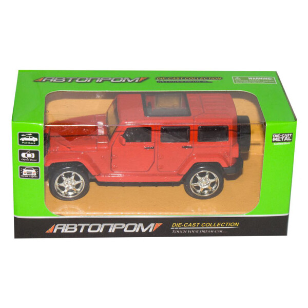 

Машинка Jeep Wrangler из серии Автопром (красная) 7798