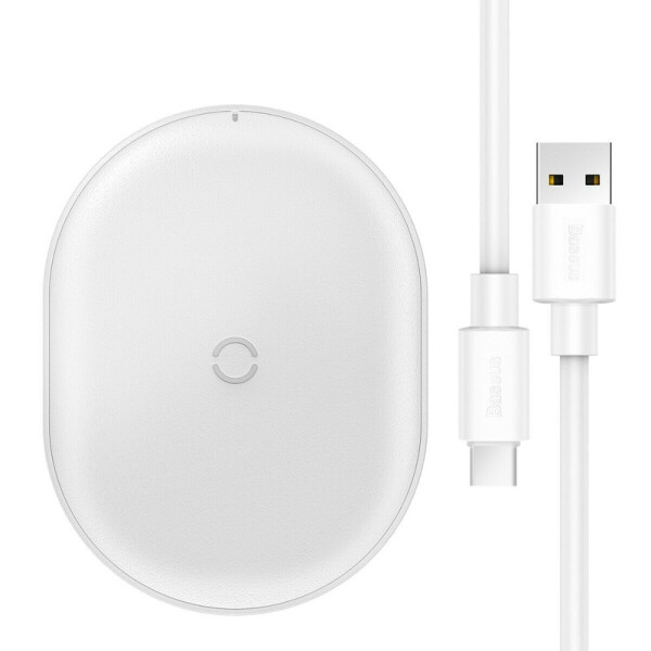 

Беспроводное зарядное устройство Baseus Cobble Wireless Charger 15W White