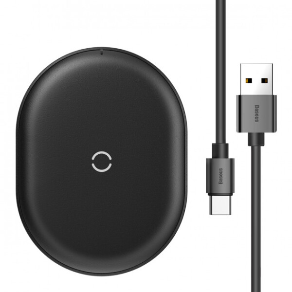 

Беспроводное зарядное устройство Baseus Cobble Wireless Charger 15W Black