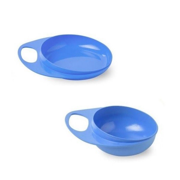 

Тарелка для кормления Nuvita Easy Eating 2шт. Синяя, глубокая и мелкая (NV8461Blue)