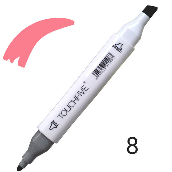 

Маркер двусторонний TouchFive (Touch) №9 Pale Pink (Бледно-розовый) (TF2209-9)