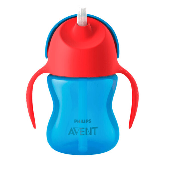 

Чашка AVENT с трубочкой 210 мл. 9+ синий (SCF796/01)