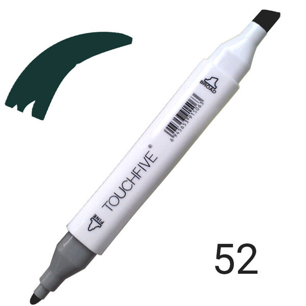 

Маркер двусторонний TouchFive (Touch) №53 Turquoise Green (Бирюзовый зеленый) (TF2209-53)