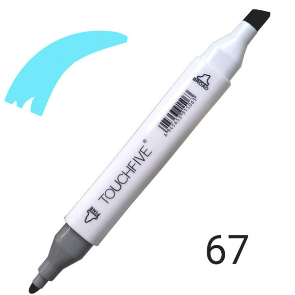 

Маркер двусторонний TouchFive (Touch) №68 Turquoise Blue (Синий бирюзовый) (TF2209-68)