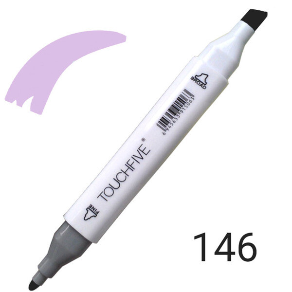 

Маркер двусторонний TouchFive (Touch) №147 Pale Lilac (Бледная сирень) (TF2209-147)
