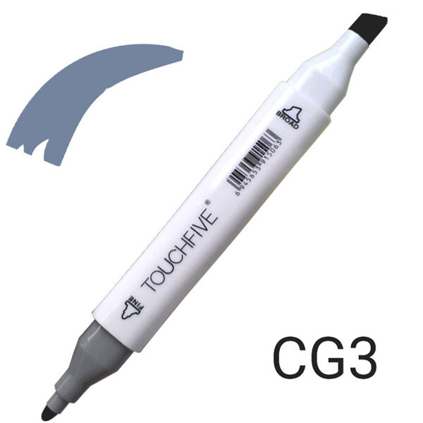 

Маркер двусторонний TouchFive (Touch) № CG4 Cool Grey (Прохладно серый) (TF2209-CG4)