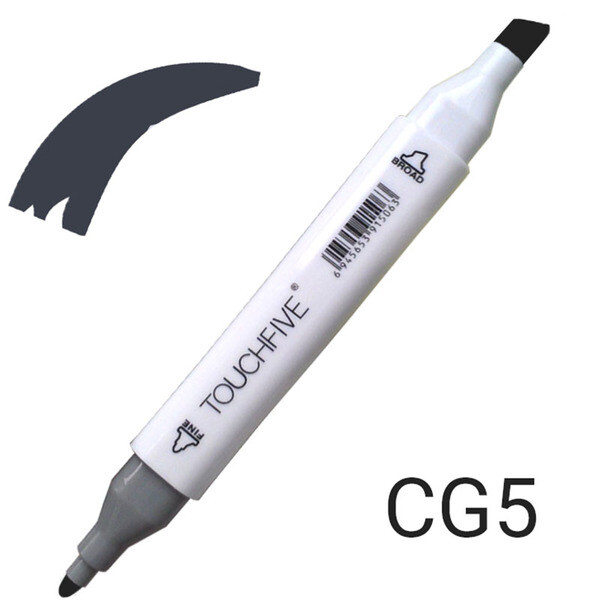 

Маркер двусторонний TouchFive (Touch) № CG6 Cool Grey (Прохладно серый) (TF2209-CG6)