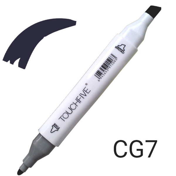 

Маркер двусторонний TouchFive (Touch) № CG8 Cool Grey (Прохладно серый) (TF2209-CG8)