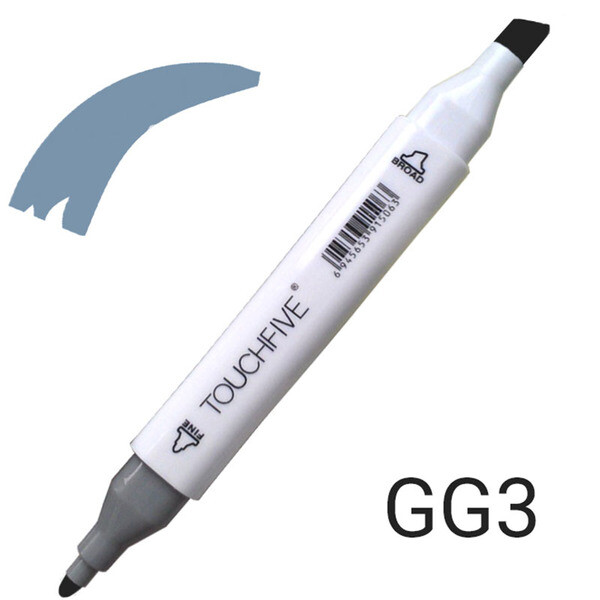 

Маркер двусторонний TouchFive (Touch) № GG5 Green Grey (Cеро-зеленый) (TF2209-GG5)