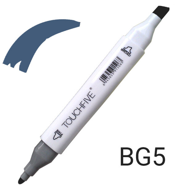 

Маркер двусторонний TouchFive (Touch) № BG7 Blue Grey (Сине-серый) (TF2209-BG7)