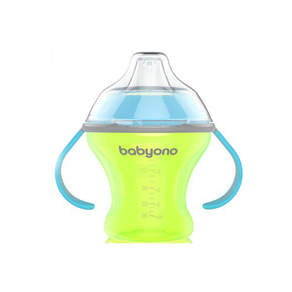 

Кружка-непроливайка с мягким носиком BabyOno Natural Nursing, 180 мл Зеленая (1456)