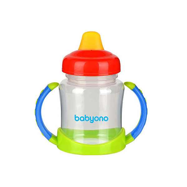 

Кружка-непроливайка BabyOno с мягким носиком 180 мл Зеленый/Красный (206)