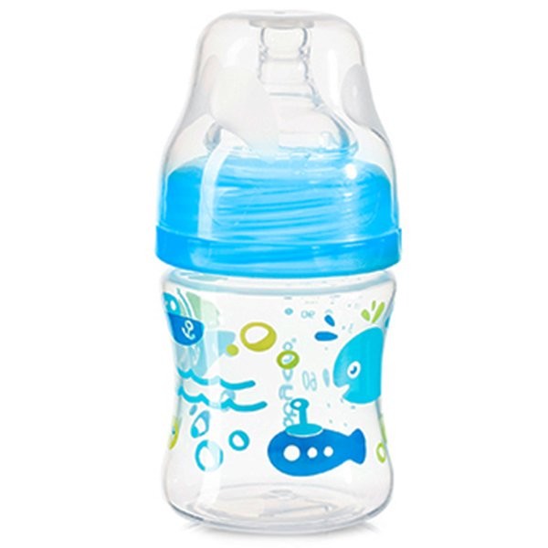 

Антиколиковая бутылочка с широким горлышком BabyOno 402, 120 мл Синий