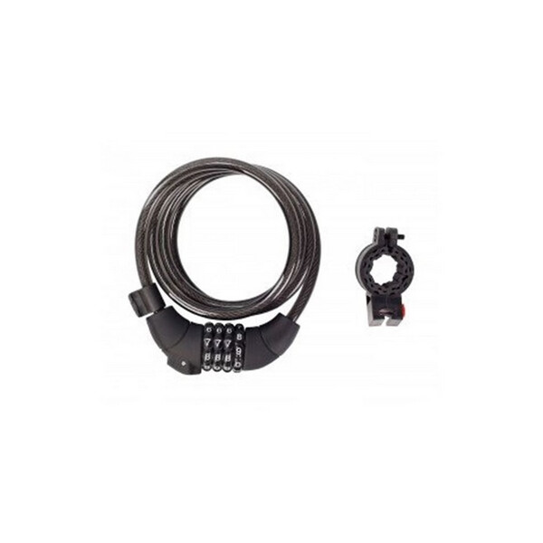 

Замок велосипедный тросовый Green Cycle PYM3789 1х150 см черный